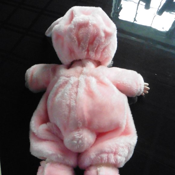 Vintage Precious Moments Heather Doll In Pink Bunny Outfit. 16" - Picture 7 of 8